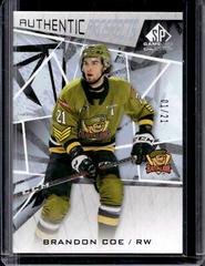 Brandon Coe #40 Hockey Cards 2021 SP Game Used CHL Prices