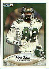Mike Quick #88 Football Cards 1990 Fleer Prices