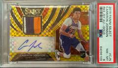 Cameron Johnson [Gold Wave] Basketball Cards 2019 Panini Select Rookie Jersey Autographs Prices
