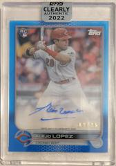 Alejo Lopez [Blue] #CAA-AL Baseball Cards 2022 Topps Clearly Authentic Autographs Prices