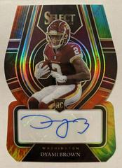 Dyami Brown [Tie Dye Die Cut] Football Cards 2021 Panini Select Rookie Signatures Prices
