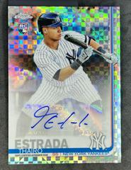 Thairo Estrada [Xfractor] #TE Baseball Cards 2019 Topps Chrome Autographs Prices