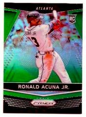 Ronald Acuna Jr. [Green] Baseball Cards 2018 Panini Chronicles Prizm Prices