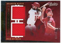 Brandon Marsh, Reid Detmers Baseball Cards 2022 Panini Absolute Team Tandem Materials Prices