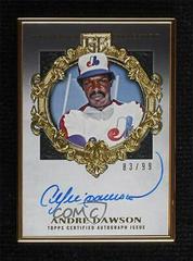 Andre Dawson Baseball Cards 2022 Topps Gilded Collection Gold Framed Hall of Famer Autographs Prices