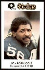 Robin Cole Football Cards 1983 Steelers Police Prices