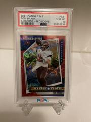 Tom Brady [Red Scope] Football Cards 2021 Panini Rookies and Stars Airborne Prices