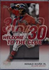 Ronald Acuna Jr. [Red] #WC-1 Baseball Cards 2023 Topps Welcome to the Club Prices