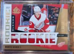 Moritz Seider [Patch] Hockey Cards 2021 SP Game Used Rookie Blends Prices