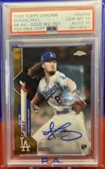 Dustin May [Gold Wave Refractor] #RA-DM Baseball Cards 2020 Topps Chrome Rookie Autographs Prices