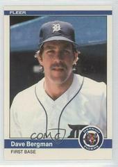 Dave Bergman Baseball Cards 1984 Fleer Update Prices