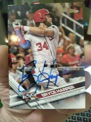 Bryce Harper [Autograph] #HMT1 Baseball Cards 2017 Topps Chrome Update Prices