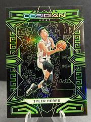 Tyler Herro [Green] Basketball Cards 2022 Panini Obsidian Prices
