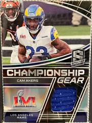 Cam Akers [Hyper] #CG-CAK Football Cards 2022 Panini Spectra Championship Gear Prices