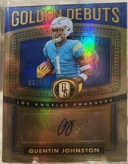 Quentin Johnston #GD-8 Football Cards 2023 Panini Gold Standard Golden Debuts Autographs Prices