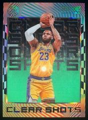 LeBron James [Green] Basketball Cards 2019 Panini Illusions Clear Shots Prices