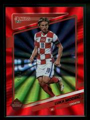 Luka Modric [Red Laser] Soccer Cards 2021 Panini Donruss Road to Qatar Prices