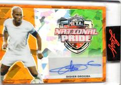 Didier Drogba [Prismatic Orange] #NP-DD1 Soccer Cards 2022 Leaf Metal National Pride Autographs Prices