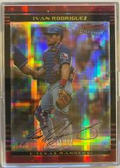 Ivan Rodriguez [Xfractor] #40 Baseball Cards 2002 Bowman Chrome Prices