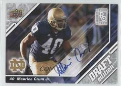 Maurice Crum Jr. Football Cards 2009 Upper Deck Draft Edition Prices