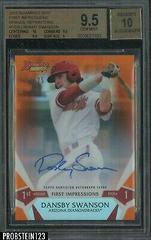 Dansby Swanson [Orange Refractor] #DS Baseball Cards 2015 Bowman's Best of Autographs Prices