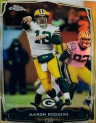 Aaron Rodgers [White Jersey Gold Refractor] #83 Football Cards 2014 Topps Chrome Prices