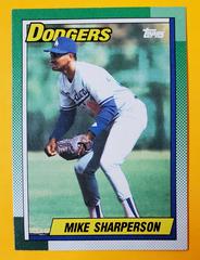 Mike Sharperson #117 Baseball Cards 1990 Topps Tiffany Prices