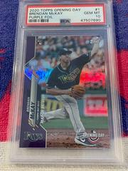 Brendan McKay [Purple Foil] #1 Baseball Cards 2020 Topps Opening Day Prices
