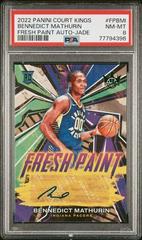 Bennedict Mathurin [Jade] #FP-BMI Basketball Cards 2022 Panini Court Kings Fresh Paint Autographs Prices