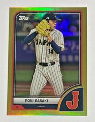 Roki Sasaki [SP Variation Gold Rainbow] #21 Baseball Cards 2023 Topps World Classic Prices