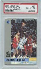Michael Jordan #13 Basketball Cards 1991 Little Sun Wooden Awards Prices