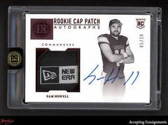 Sam Howell [Cap Patch Autograph Ruby] #125 Football Cards 2022 Panini Encased Prices