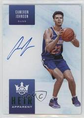 Cameron Johnson [Jade] #HA-CJO Basketball Cards 2019 Panini Court Kings Heir Apparent Autographs Prices