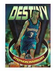 Stephon Marbury [Refractor] #D10 Basketball Cards 1997 Topps Chrome Destiny Prices