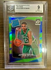 Jayson Tatum [Lime Green] #198 Basketball Cards 2017 Panini Donruss Optic Prices