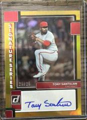 Tony Santillan [Gold] #SS-TS Baseball Cards 2022 Panini Donruss Signature Series Prices