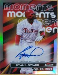 Ryan Howard #FMA-RH Baseball Cards 2023 Topps Finest Moments Autographs Prices