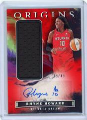 Rhyne Howard [Red] #JA-RHY Basketball Cards 2023 Panini Origins WNBA Jersey Autographs Prices