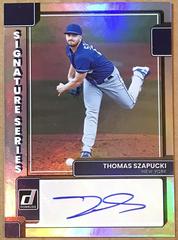 Thomas Szapucki #SS-TS Baseball Cards 2022 Panini Donruss Signature Series Prices