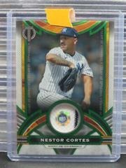 Nestor Cortes [Green] #SOA-NCO Baseball Cards 2023 Topps Tribute Stamp of Approval Relics Prices