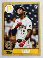 Oneil Cruz [Gold] Baseball Cards 2022 Topps 1987 Series 2 Prices