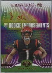 Ja'Marr Chase [Red] #RE-7 Football Cards 2021 Panini Illusions Rookie Endorsements Autographs Prices