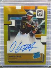 Oneil Cruz [Gold] #RRS-OC Baseball Cards 2022 Panini Donruss Optic Rated Rookie Signatures Prices