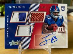 Saquon Barkley [Material Autograph Spectrum] Football Cards 2018 Panini Absolute Prices