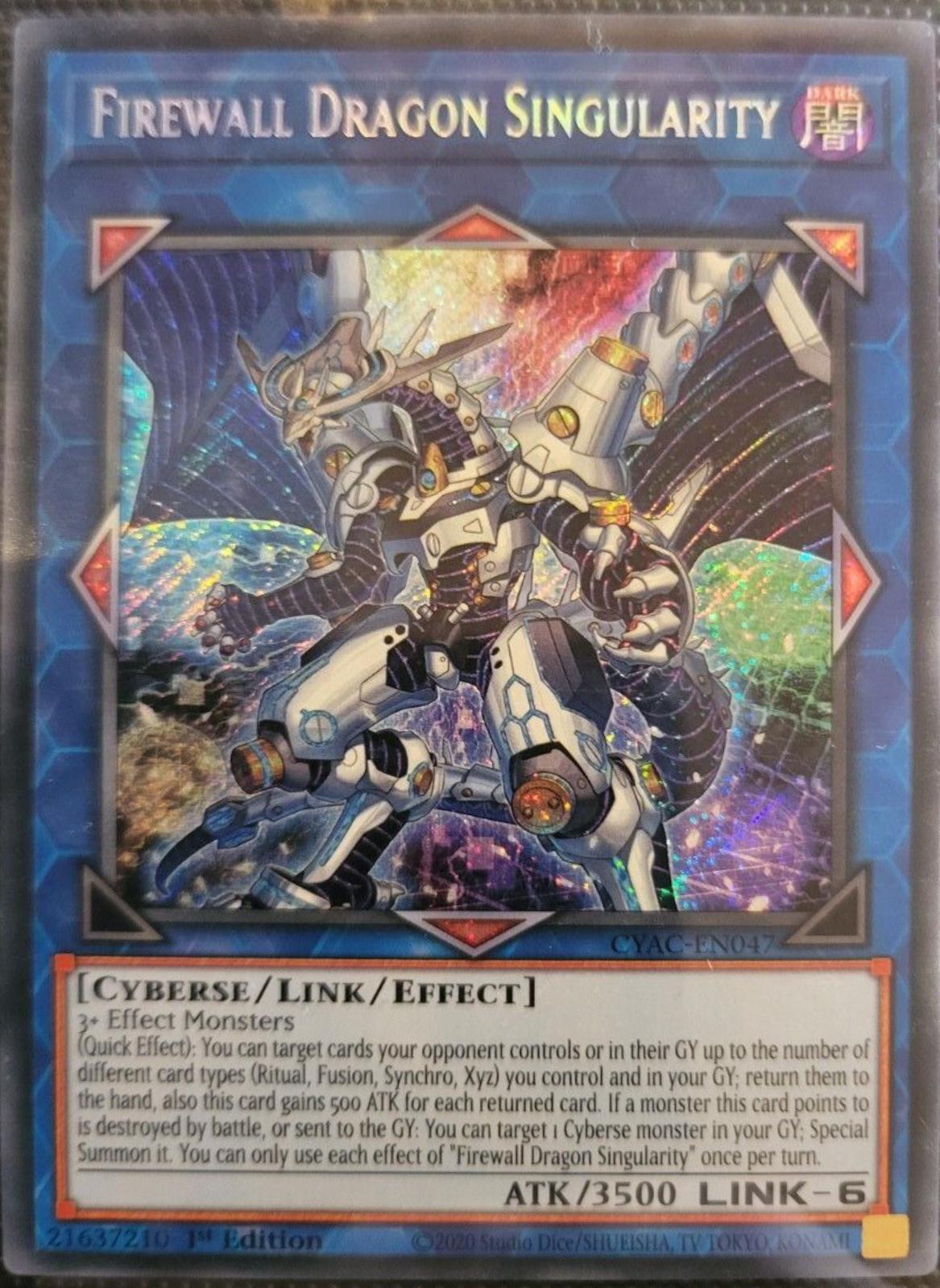 Firewall Dragon Singularity CYAC-EN047 YuGiOh Cyberstorm Access