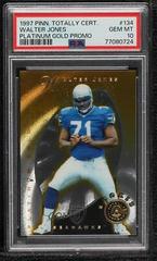 Walter Jones [Platinum Gold Promo] #134 Football Cards 1997 Pinnacle Totally Certified Prices