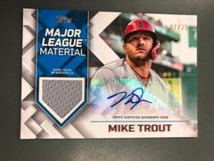 Mike Trout #MLMA-MT Baseball Cards 2022 Topps Major League Material Autographs Prices