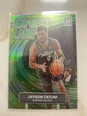 Jayson Tatum [Lime Green] #23 Basketball Cards 2022 Panini Donruss Optic Express Lane Prices