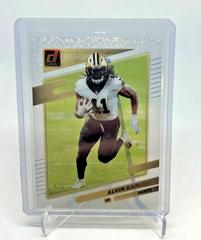 Alvin Kamara [Holo Gold] #34 Football Cards 2021 Panini Clearly Donruss Prices