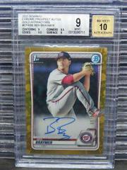 Ben Braymer [Gold Refractor] #CPA-BB Baseball Cards 2020 Bowman Chrome Prospect Autographs Prices